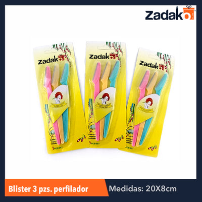 ZB-0040 BLISTER 3 PZS PERFILADOR P/CEJA, CON 1 PZ O CAJA CON 360 PZS