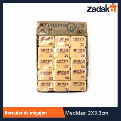 ZP-0138 BORRADOR DE MIGAJON, CON 30 PZS, O CAJA CON 30 PQTS